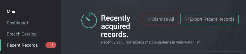 SpyCloud New Feature: Most Recent Alerts