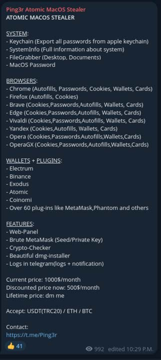 Reversing Atomic macOS Stealer: Binaries, Backdoors & Browser Theft