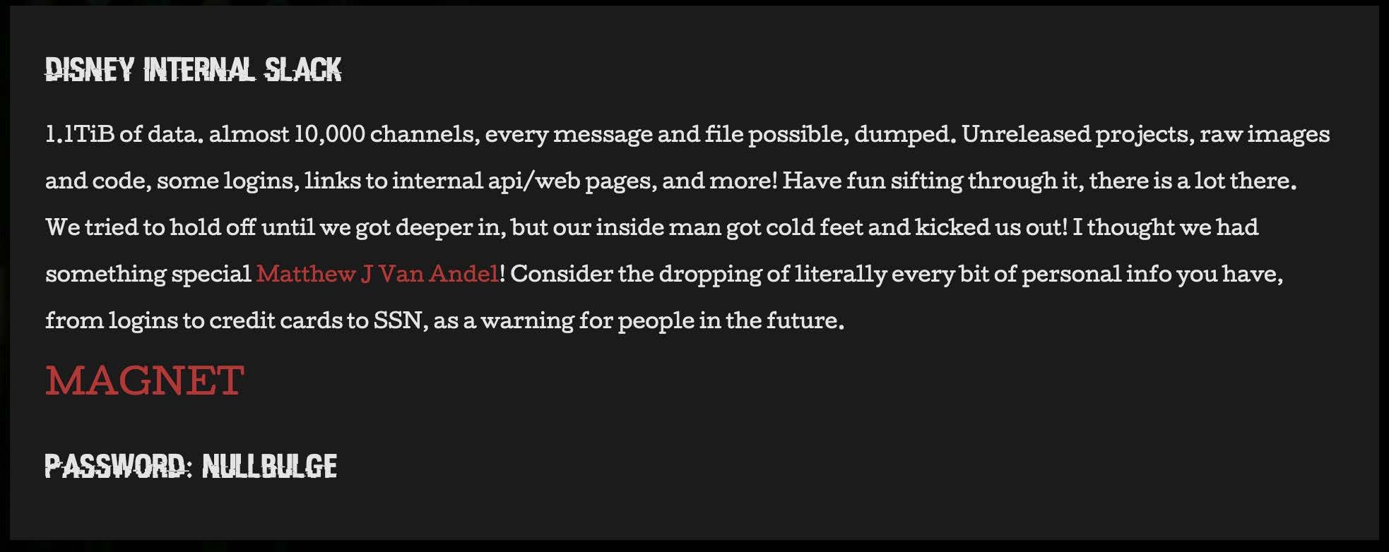 “Furry” Hackers Leak Data from Disney and The Heritage Foundation